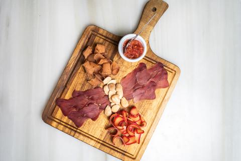 Salazones: hueva de maruca, mojama y hueva de atún extra