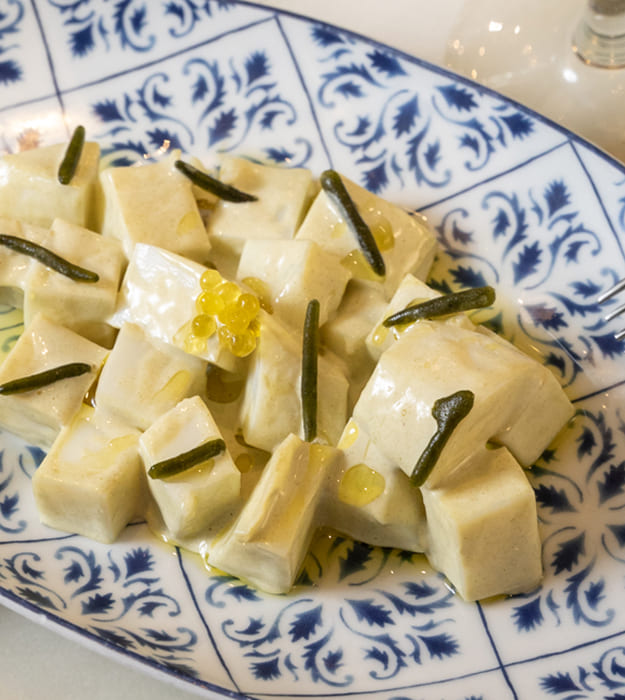 Sepia fría con mayonesa de Codium