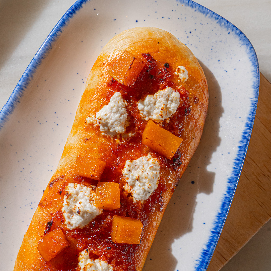 Calabaza con Sobrasada y Requesón